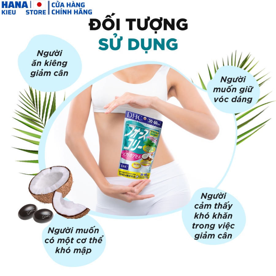 Viên Uống hỗ trợ Giảm Cân DHC Bổ Sung Dầu Dừa Nhật Bản