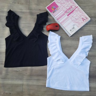 ÁO CROPTOP HAY DÂY BÈO CUỐN BIÊN CT