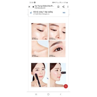 cọ trang điểm phấn má và  hightlight clio 204( ảnh thật shop chụp)
