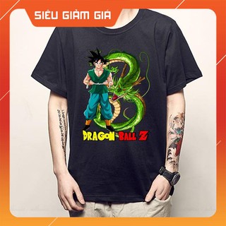 [GIẢM GIÁ] Áo thun in hình Dragon Ball Songoku màu đen và trắng - Áo Anime đẹp