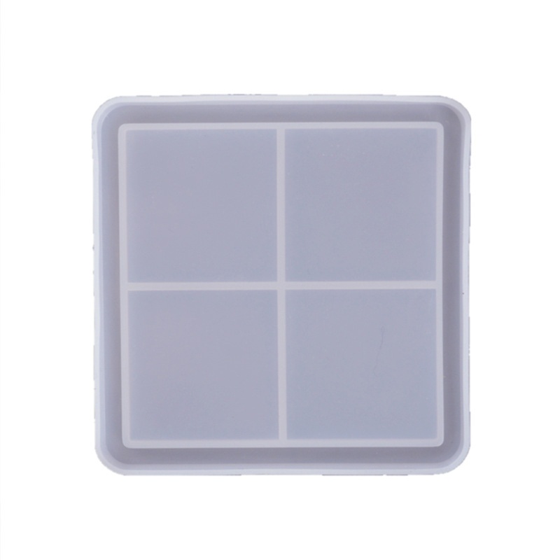 Khuôn Silicone Hình Chữ Nhật Làm Đế Lót Ly Bằng Resin Epoxy Resin
