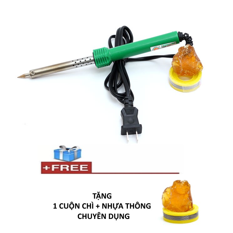 mỏ hàn nhiệt Winster 60w + tặng 1 cuộn chì và nhựa thông chuyên dụng