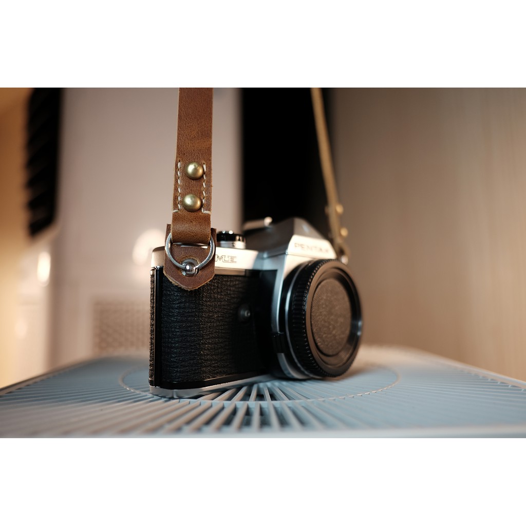 Dây đeo máy ảnh - Mirrorless Fuji Sony Canon - Da thật 100% - Dây đeo cổ (New Collection 2021)
