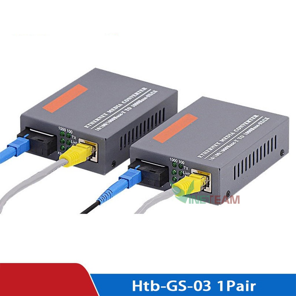 Bộ Chuyển Đổi Quang Điện Netlink HTB-GS-03 A/B Convert quang điện 10/100/1000Mb LOẠI 1 SỢI -DC4247