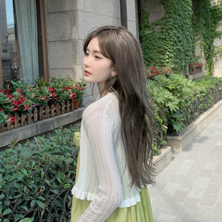 Đầm Hai Dây Họa Tiết Hoa Trà Màu Xanh Lá Nhạt Phong Cách Retro Pháp Xinh Xắn Thời Trang Đi Biển