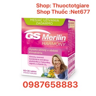 [ Chính Hãng ] Gs Merilin Harmony- Viên uống hỗ trợ thời kỳ tiền mãn kinh