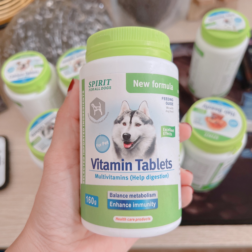 Viên Bổ Sung VITAMIN Cho Chó Spirit Khoáng/Đẹp Lông Da