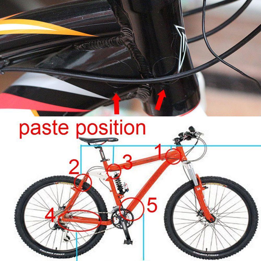 Miếng Dán Khung Xe Đạp Leo Núi Hình Tròn Trong Suốt Chống Trầy Xước Tiện Dụng