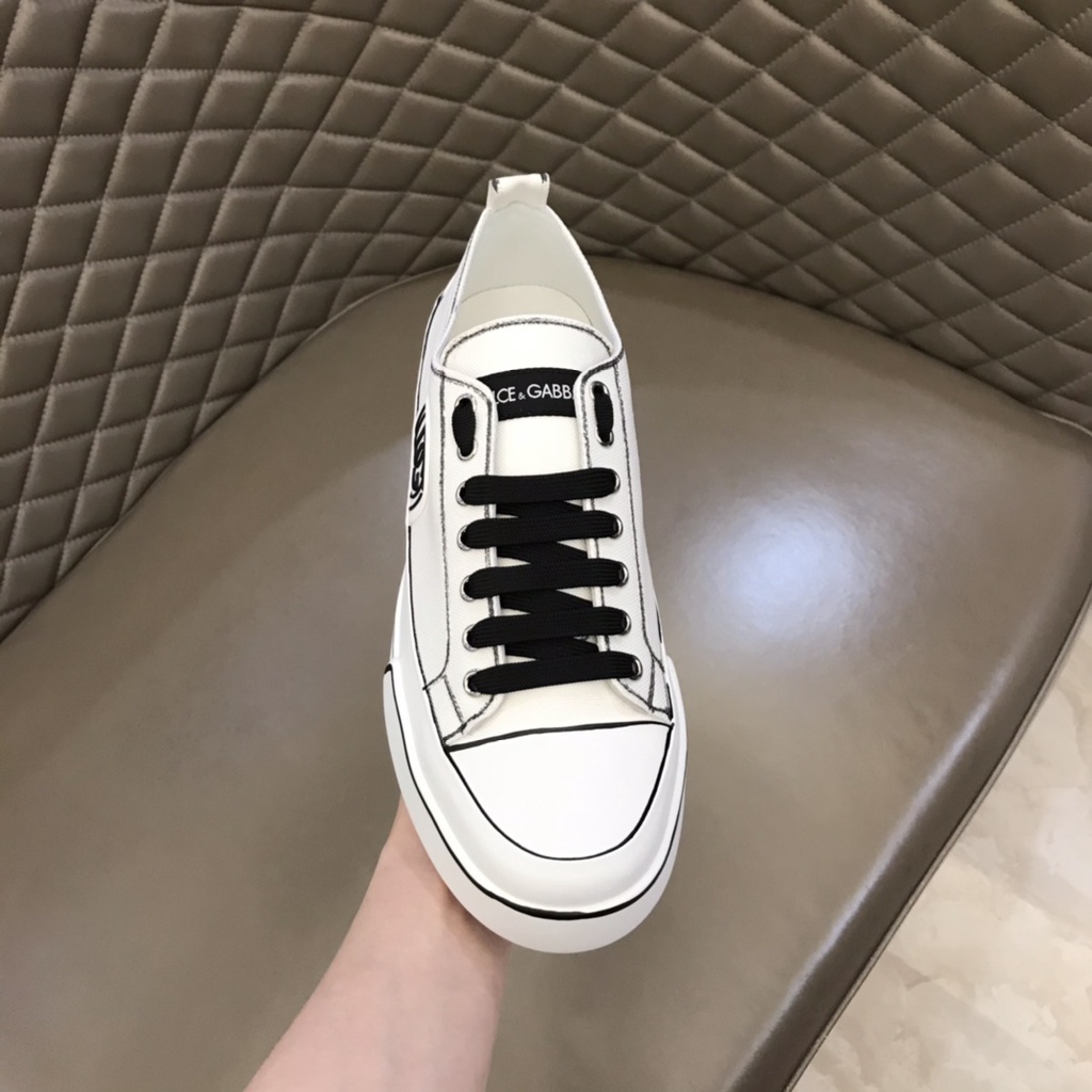 Giày sneaker nam da thật thời trang cao cấp Docle & Gabbana DG phong cách trẻ trung, cá tính