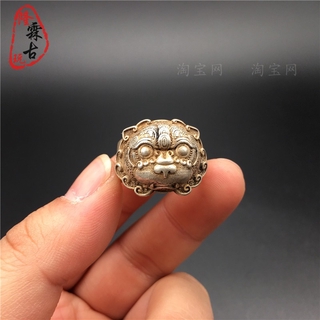 Nhẫn bạc hình đầu quái vật
