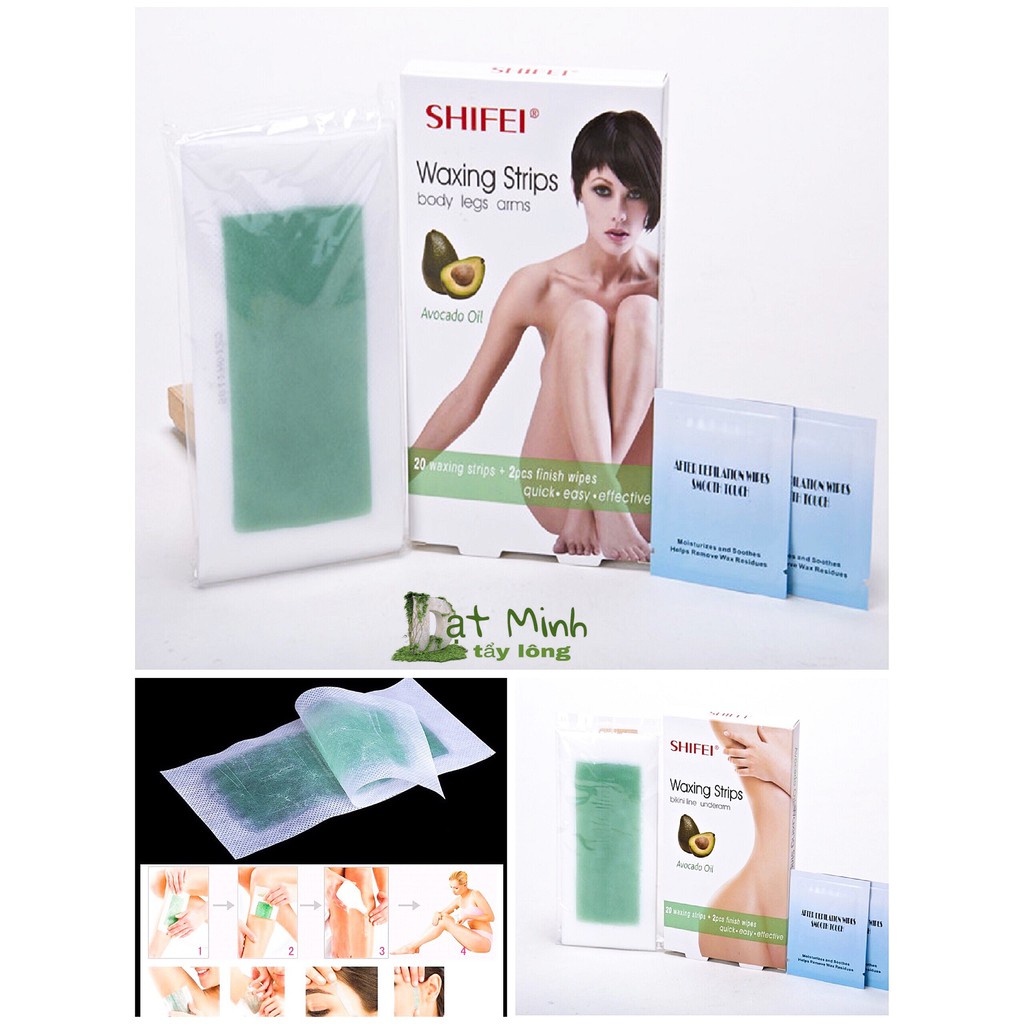 SÁP GEL MIẾNG TẨY LÔNG SHIFEI BIKINI  LINE UNDERARM, wax tẩy lông tận gốc vùng kín, bikini line, chân tay, nách, mép.