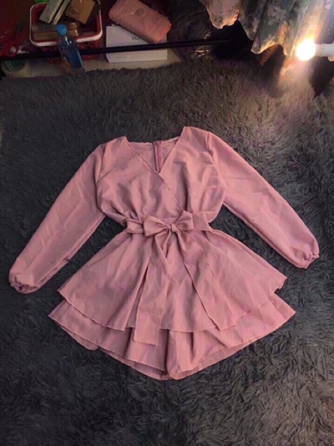 [ Mã FAMAYWA2 giảm 10K đơn 50K] GB đầm ngắn cát hàn kiểu tầng phối dây lưng kèm ảnh thật cuối | BigBuy360 - bigbuy360.vn