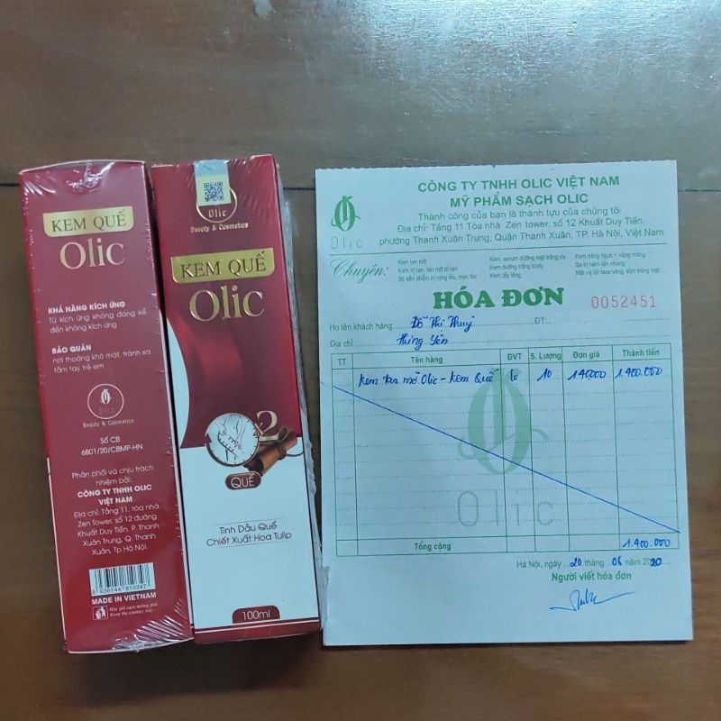 kem Tan Mỡ Olic - Kem Quế - Gel Săn Chắc Quế 100G Chính Hãng - Date Mới