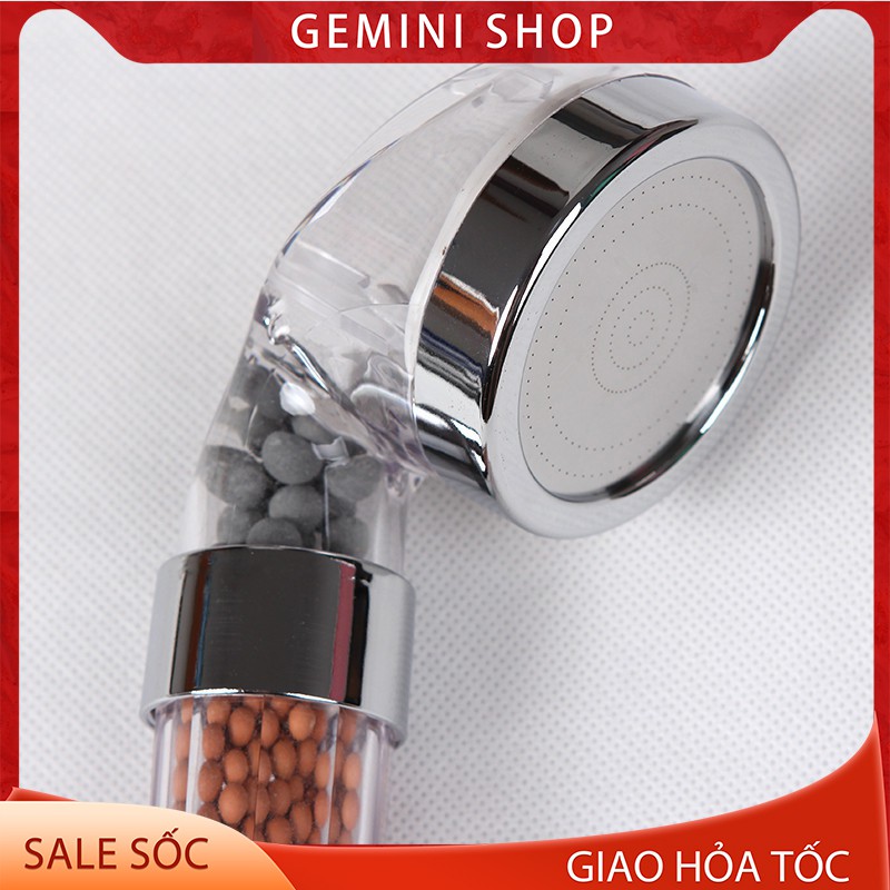 Đầu vòi hoa sen tăng áp lọc nước siêu bền 6 cm phun nước mạnh DVS1 GEMINI SHOP