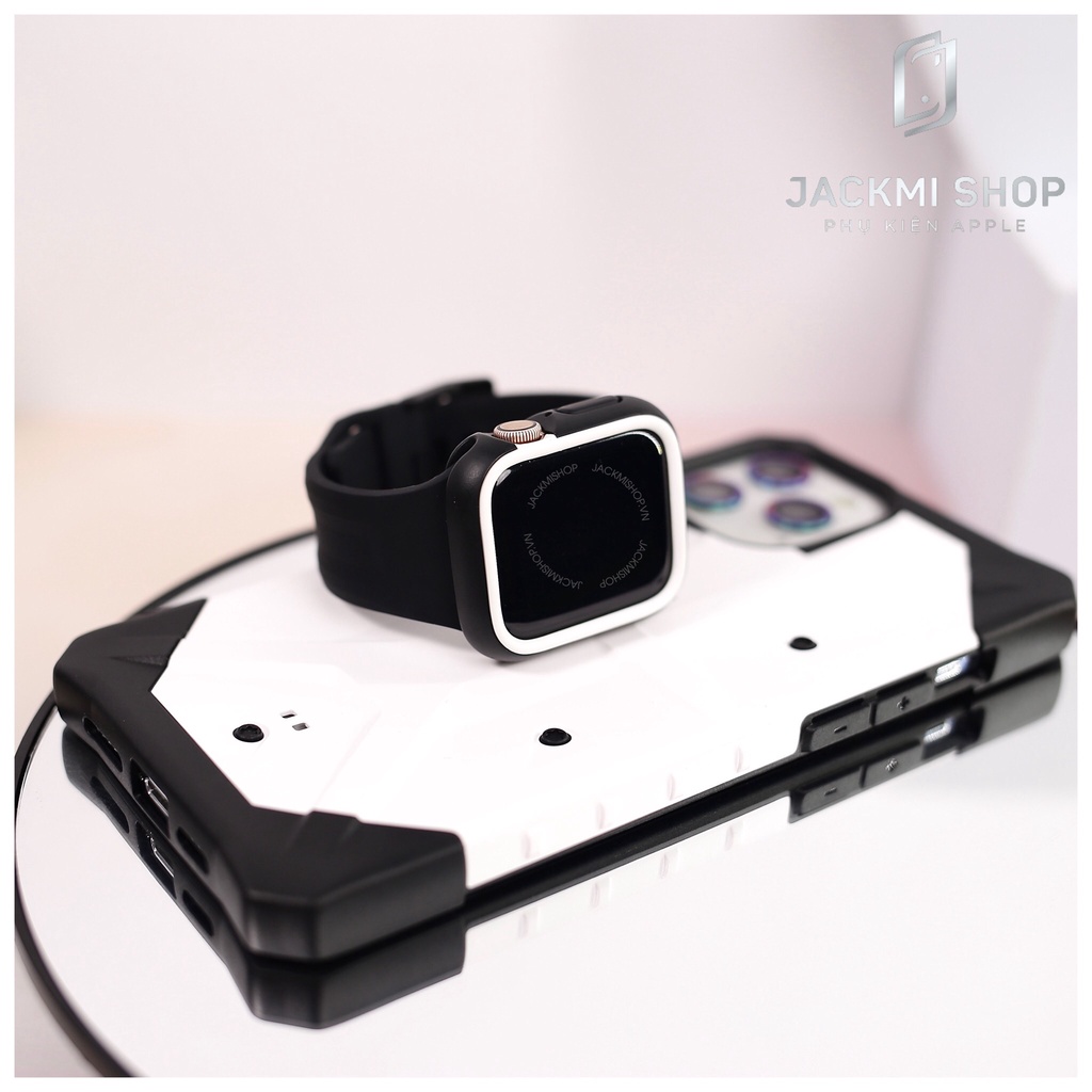 [COMBO 3 MÓN CHÍNH HÃNG] ỐP LƯNG UAG PATHFINDER CHO IPHONE + ỐP VIỀN RHINOSHIELD CHO A.W + DÂY SILICON UAG SCOUT CHO A.W