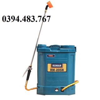 Bình phun xịt điện 20l roman rm-20sn pin lithium