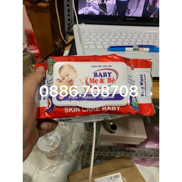 Khăn ướt Baby 80g mẫu mới