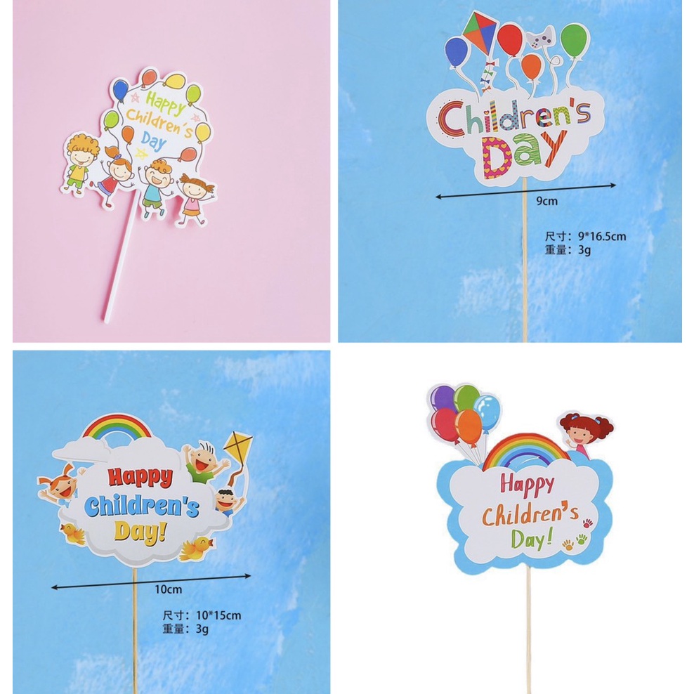 5 set cắm giấy 8 thẻ Children day