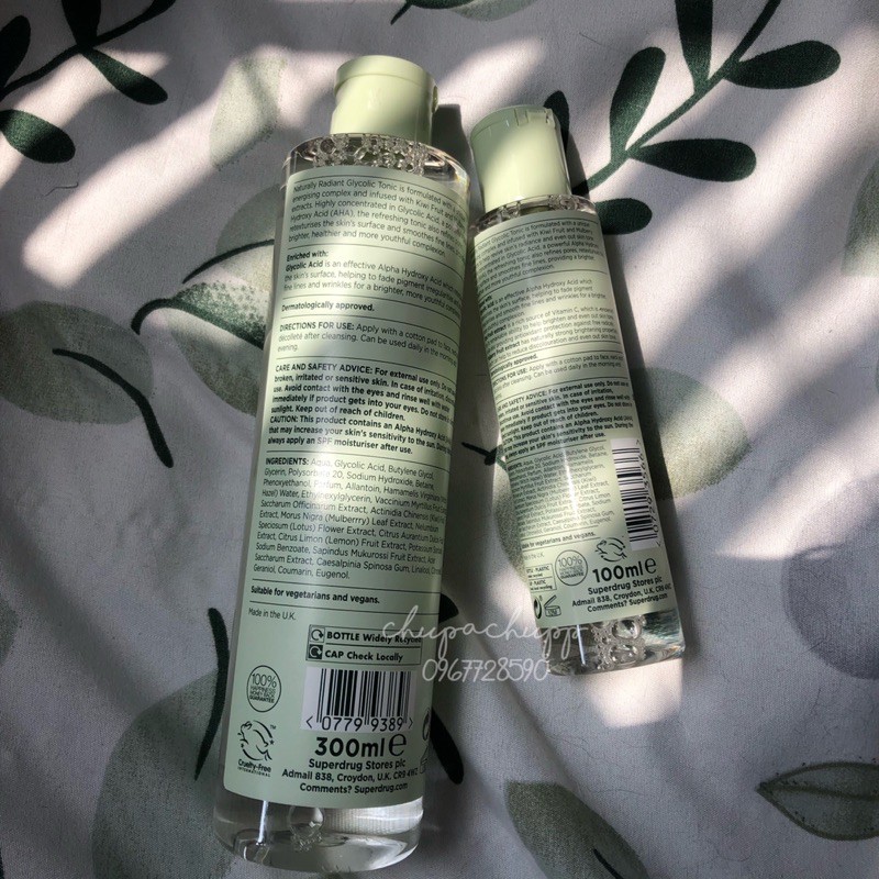 [Nắp mới] Nước hoa hồng Naturally Radiant Glycolic toner