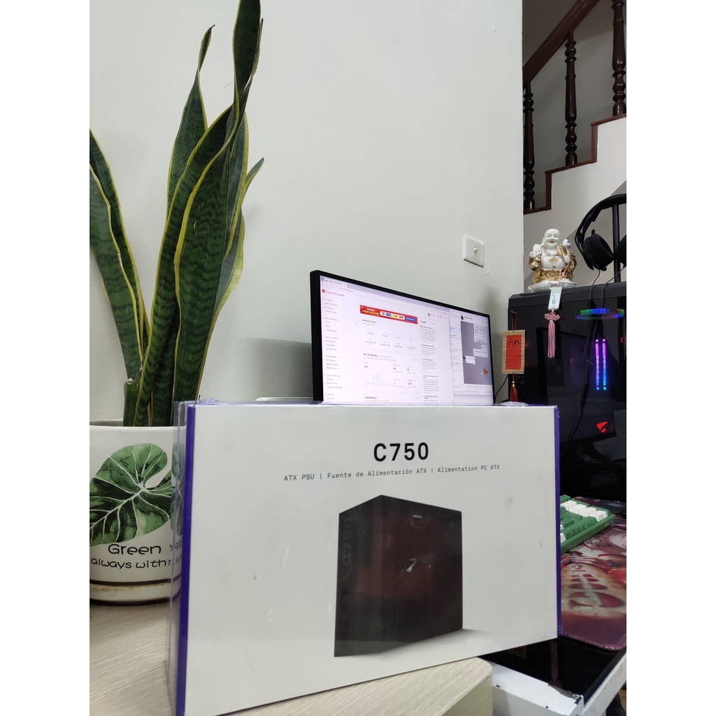 Nguồn máy tính NZXT C750 Gold Moduller 750W công suất thực