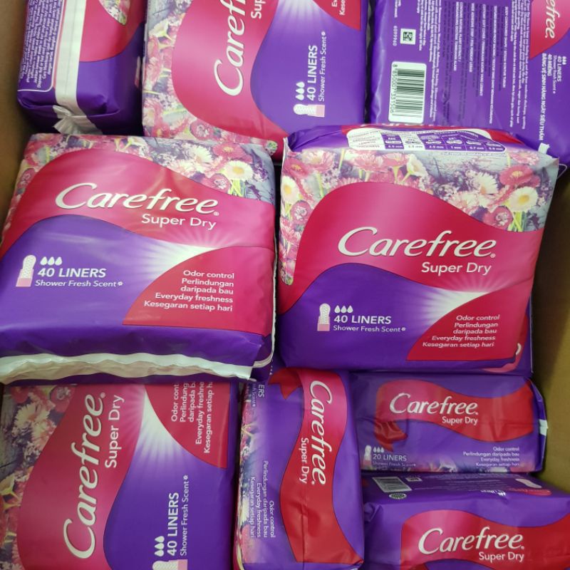 BVS Hằng Ngày Carefree Hàng Ngày Siêu Thấm Super Dry 40 Liners 40 Miếng Bịch Băng Vệ Sinh