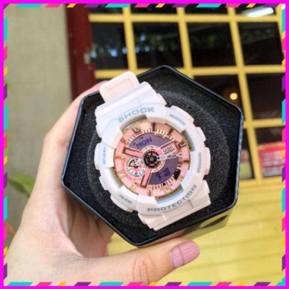 Đồng hồ nữ Shock GM-P dây cao su mặt bản to