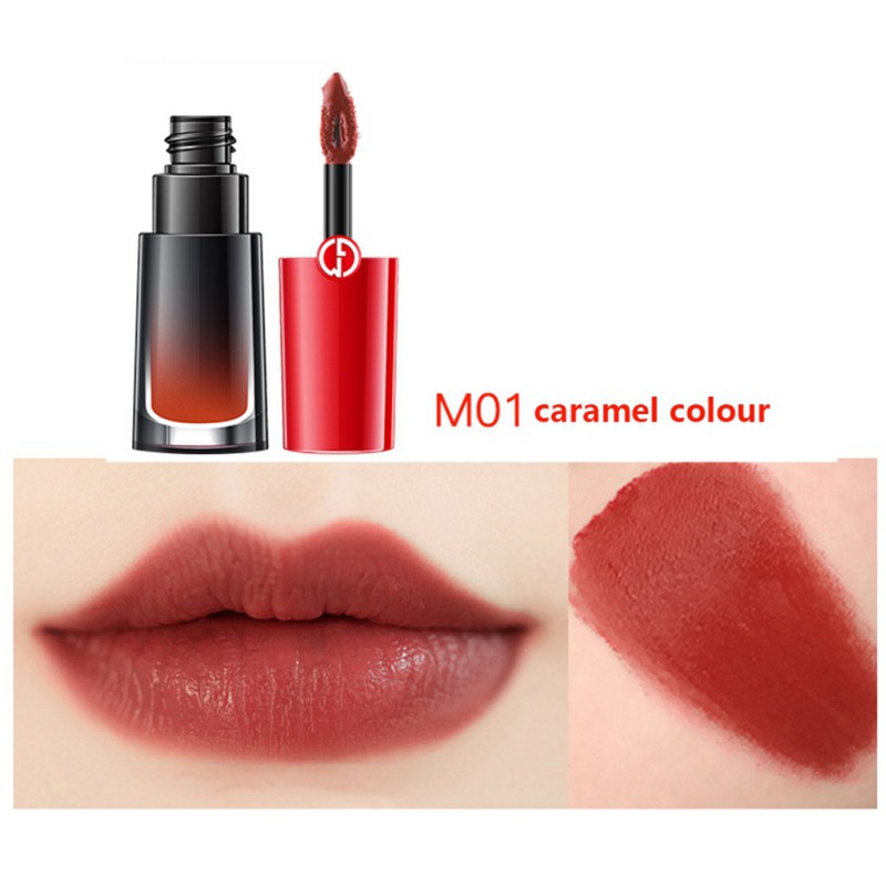 [Hàng mới về] Son kem màu lì không thấm nước lâu trôi không dính ly dưỡng ẩm lên màu nhanh