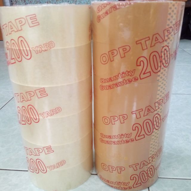 Băng keo trong/đục 200yard/cuộn.
