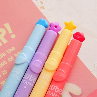 3pcs Cute Stars Various Patterns Colorful highlighters