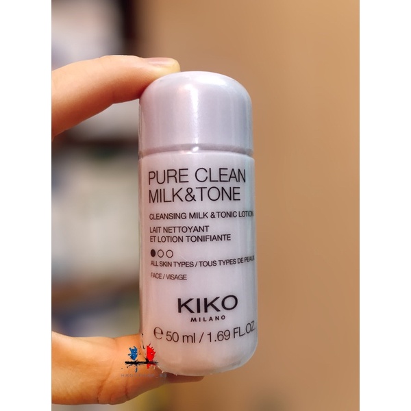 Sữa rửa mặt tẩy trang kiêm Toner dưỡng da Kiko 50ml