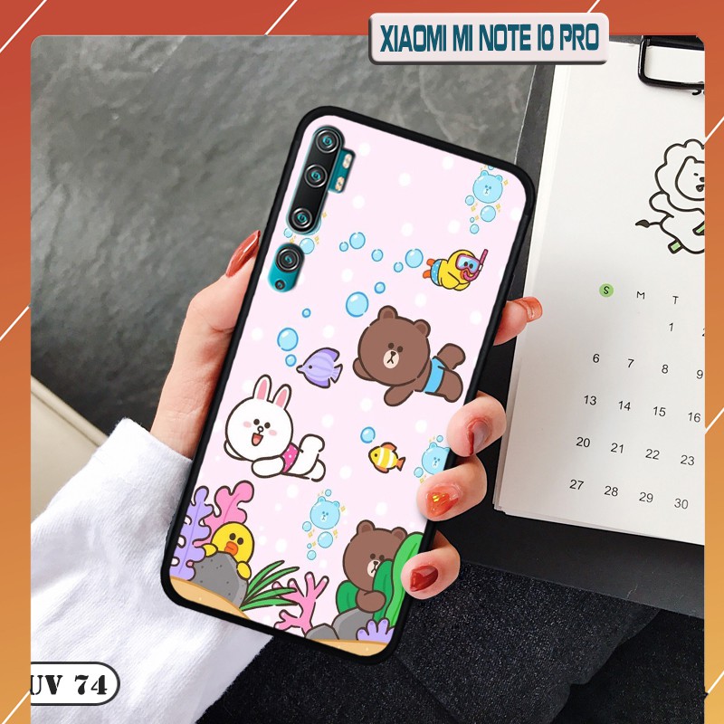 Ốp lưng Xiaomi Mi Note 10 Pro - lưng nhám viền dẻo  ngộ nghinh