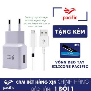 Bộ Sạc Nhanh Samsung Galaxy A6 - Tặng Vòng đeo tay Silicone Pacific