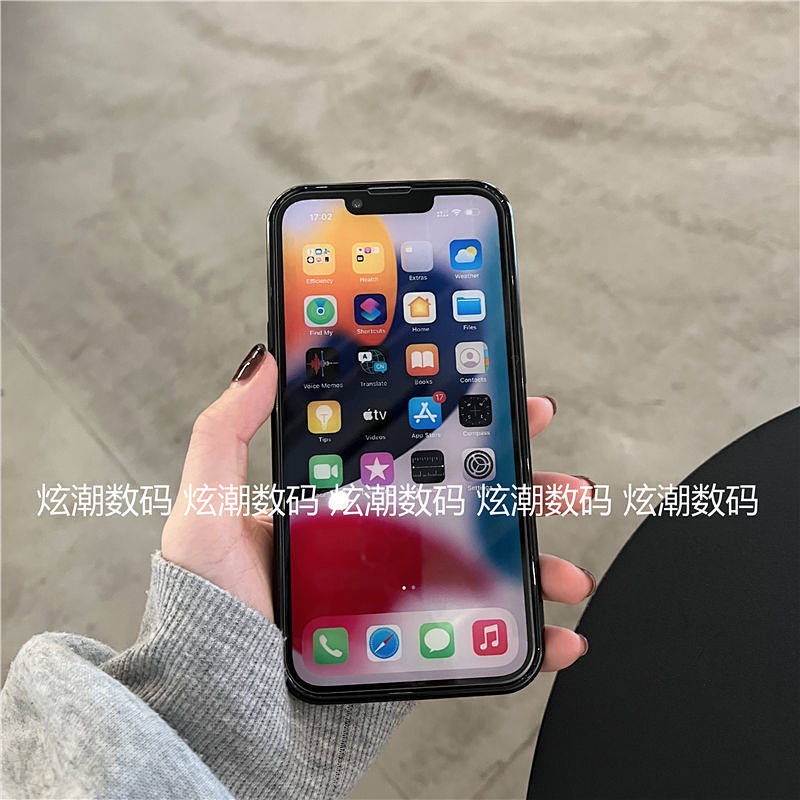 Thinking Dog Iphone14/13Promax Apple 12/11 Phone Case XR/Xs Bright Surface Black 7/8Plus Soft 9wqF