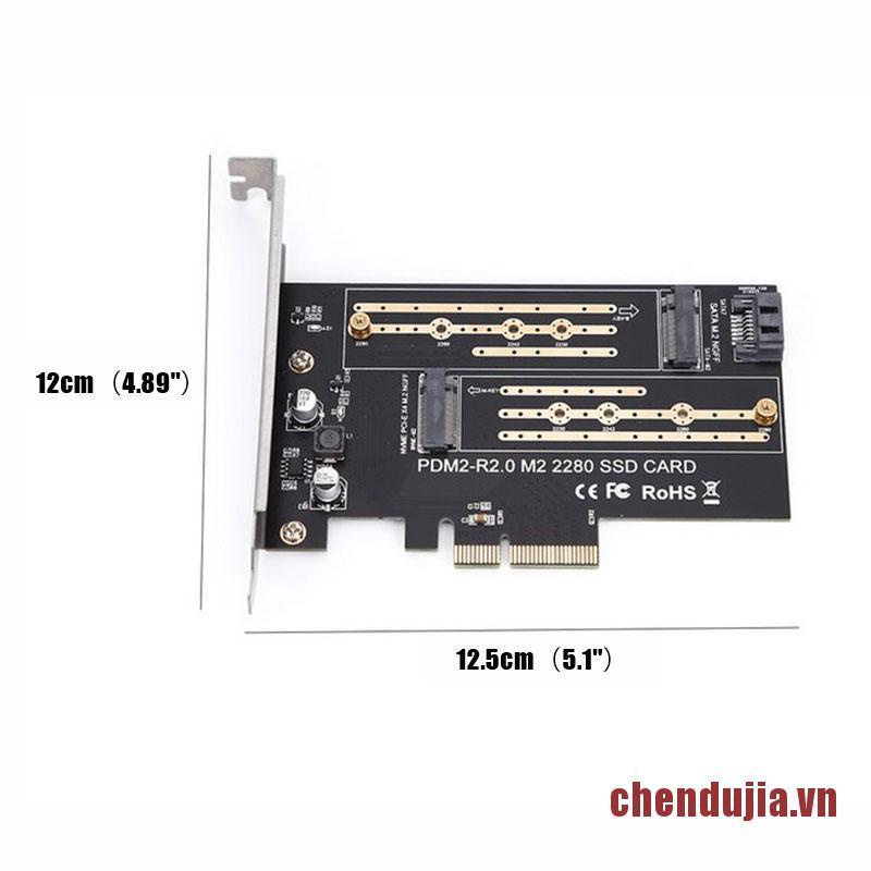 DUJIA Pcie To M2/M.2 Adapter M.2 Ngff To Desktop Pcie X4 X8 X16 Nvme Sata Dual Ssd Pci