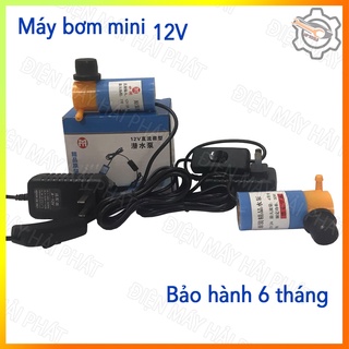 Máy bơm nước mini 12v-bơm nước cắt rãnh tường- bơm chìm bể cá