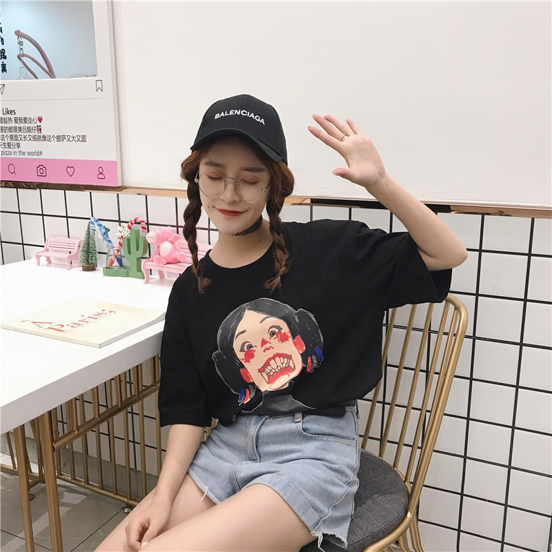 🌸Siêu Rẻ 💯  Áo thun tay lỡ cô bé cute (unisex) oversize CHẤT ĐẸP CÓ FREESHIP | BigBuy360 - bigbuy360.vn