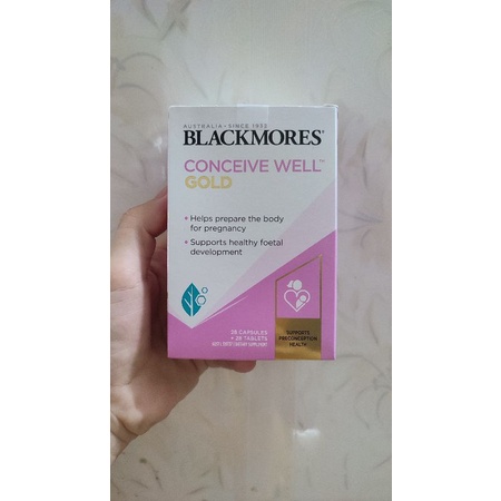 Date 7/ 2025-Viên bổ trứng tăng khả năng thụ thai Blackmores Conceive Well Gold Úc