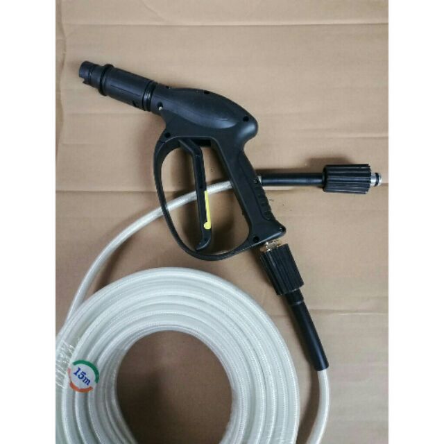 Bộ Dây Rửa Xe Áp Lực Cao Dài 10m-15m-20m + Súng Rửa Xe Cao Cấp