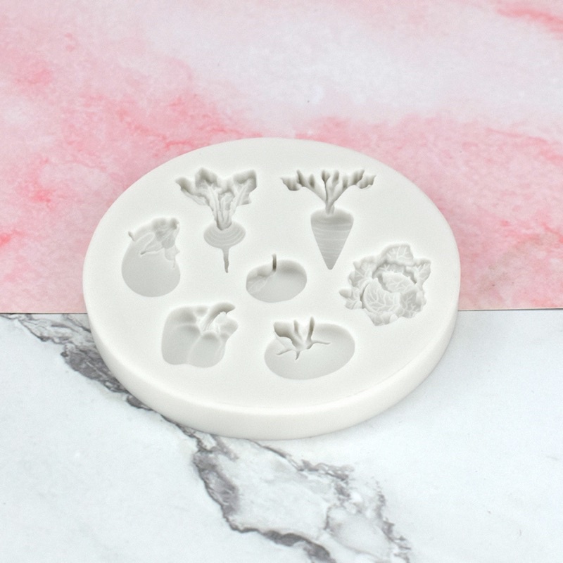 khuôn silicon trang trí bánh mẫu củ quả