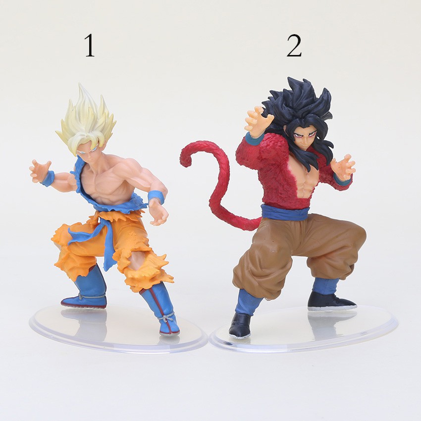 Mô hình Dragon Ball nhựa PVC 10cm Goku SSJ1/ Goku SSJ4/ Launch