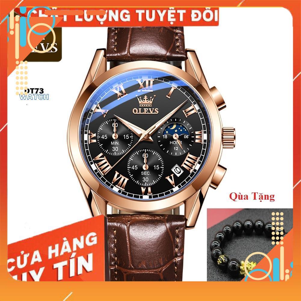 [HÀNG AUTH]Đồng hồ đeo tay nam OLEVS 2871 cao cấp,chống nước,chống xước,có dạ quang,dây da,đẹp,giá rẻ,mặt tròn | BigBuy360 - bigbuy360.vn