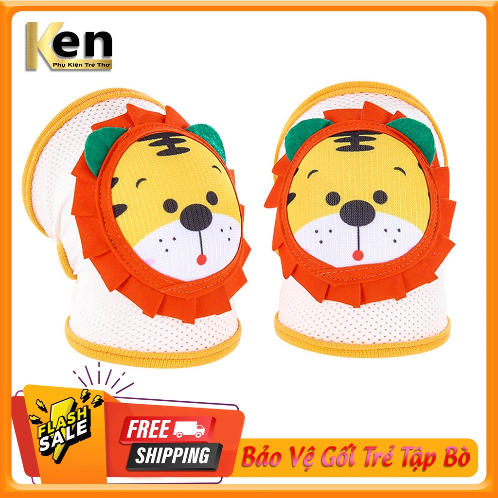 Băng Bảo Vệ Đầu Gối Cao Cấp Cho Trẻ Tập Bò Tập Đi Hình Thú Đáng Yêu Nhiều Màu Sắc Xinh Xắn
