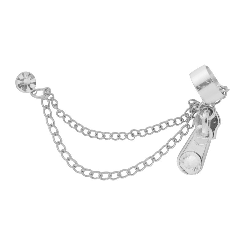 Khuyên Vành Tai Phối Dây Xích Cá Tính Dành Cho Nữ B835