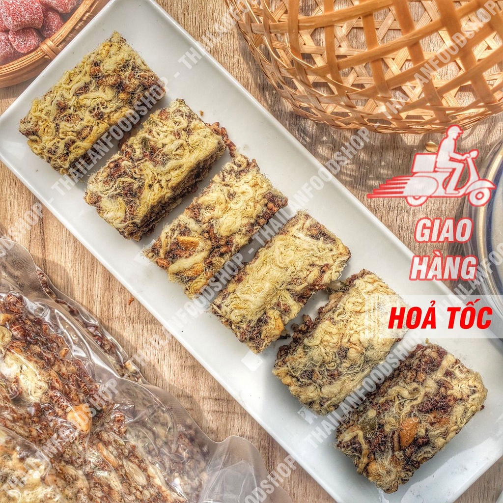 Thanh Gạo Lứt Chà Bông Mix Hạt Dinh Dưỡng Túi 500Gr (Thanh gạo lứt ngủ cốc chà bông)