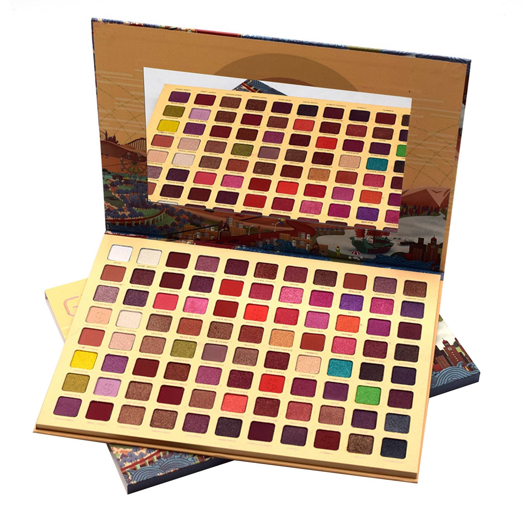 (Hàng Mới Về) Bảng Phấn Mắt Glazzi 88 Màu Lì Lấp Lánh Trang Điểm Đa Năng