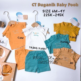 Bộ cộc tay Buganik Baby Pooh - Bu hè 2021