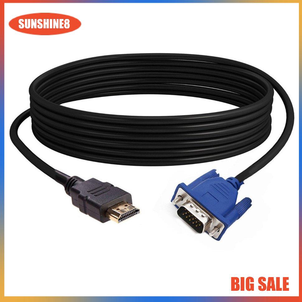 Cáp Chuyển Đổi Hdmi Sang Vga Hd-15 Dài 0414 Mạ Vàng