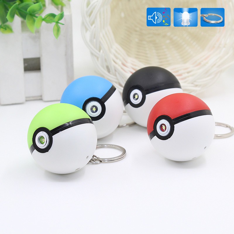 Móc Khóa Có Đèn LED Và Nhạc Hình Pikachu Dễ Thương