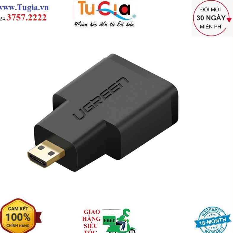 Đầu chuyển đổi Micro HDMI to HDMI Ugreen 20106 - Hàng Chính Hãng