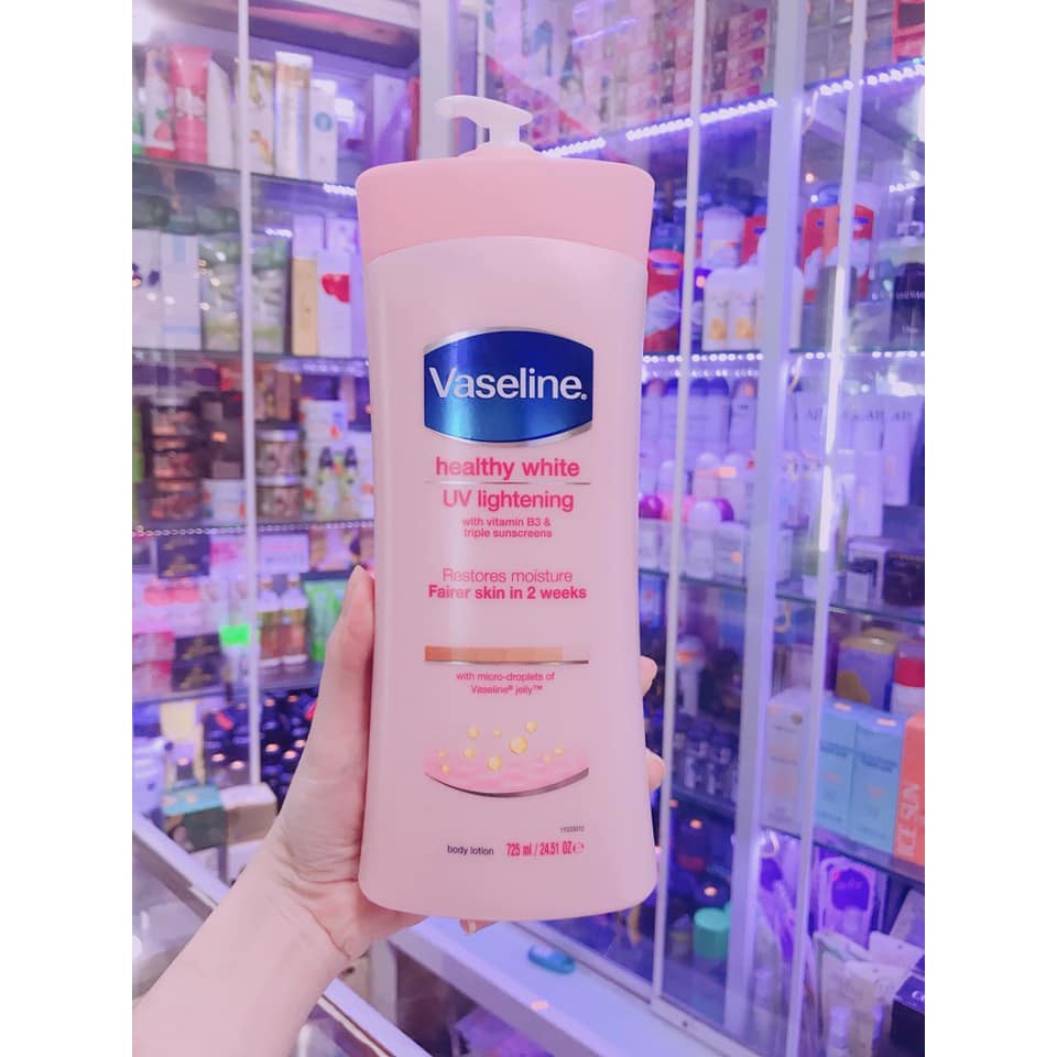 Sữa dưỡng thể Vaseline Healthy White UV Lightening Body Lotion 725ml